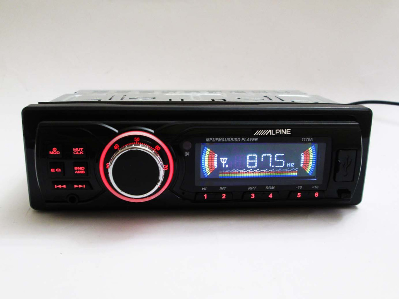 Автомагнітола 1170A — USB+SD+AUX+FM (4x50W)