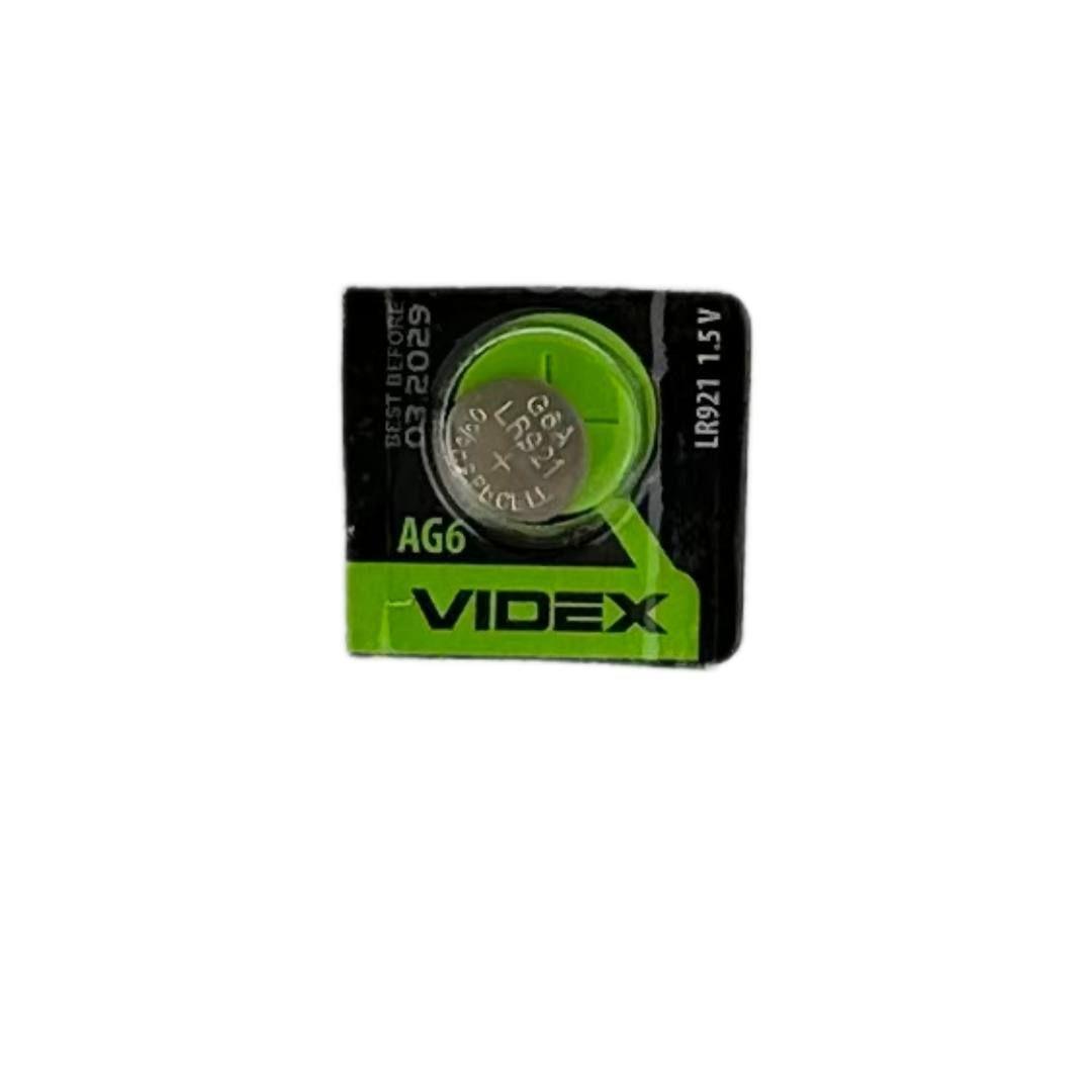 Батарейка кругла (таблетка) Videx AG6 LR921 лужна, фото 1