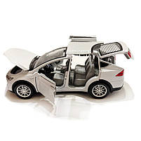 Машина металева Tesla Model 5 Тесла біла 1:22 світло звук відч двері баг капот 21*8*7см (RS-66012), фото 6