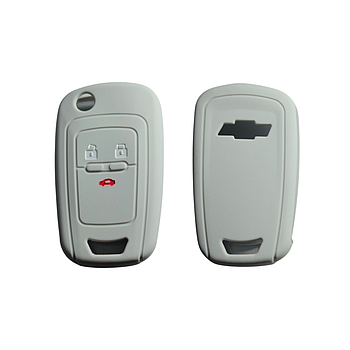 Чохол для ключа Chevrolet сірий