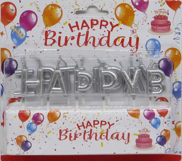 Свічки в торт Happy Birtday, фото 1