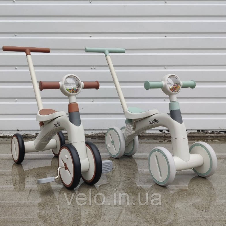 Велосипед-беговел з батьківською ручкою Nadle Mini A5, фирменный велосипед-беговел, беговел для ребенка,