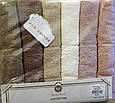 Махровий рушник Lux Cotton "Clara" 60*90 Philippus 6 шт./пач.,Туреччина 836, фото 5