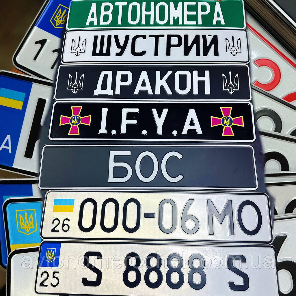 Автономера дублікат з голограмами за дсту|іменний, фото 1