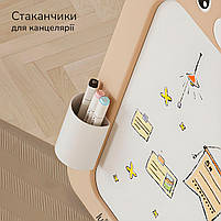 Дитячий мольберт двосторонній Lumpurini Missi Vario Comodo зі стільцем 3-в-1 з конструктором і магнітною дошкою для малювання, фото 6