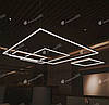Підвісна офісна LED люстра Square 72 Вт, 600*600 мм. Квадратні підвісні світильники для офісу, магазину, фото 7