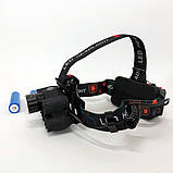Ліхтар на голову акумуляторний світлодіодний потужний, Портативний світлодіодний налобний ліхтар QU-99, фото 10