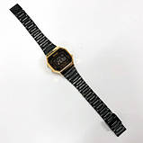 Годинник retro vintage SKMEI 1647GDBK, Електронний вологозахищений наручний годинник KN-19, фото 9