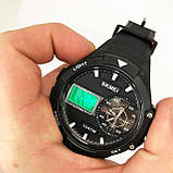 Брендові наручні чоловічі кварцові годинники SKMEI 1761BKWT, Наручні чоловічі класичні бізнес-годинники YA-87, фото 6