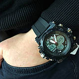 Годинники військові чоловічі SKMEI 2065BKWT, Водонепроникні годинники з гарантією PU-59, фото 5