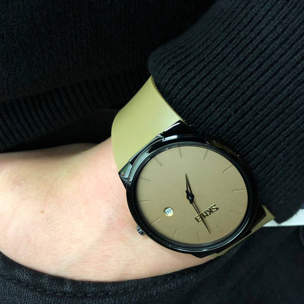 Стильні повсякденні чоловічі кварцові годинники, Оригінальні чоловічі годинники ZE-24, фото 1