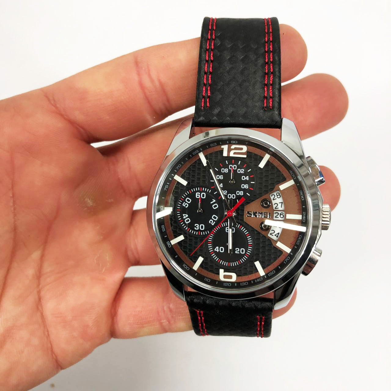 Водонепроникний чоловічий годинник SKMEI 9106RD, Годинник чоловічий елітний оригінальний YK-79, фото 1