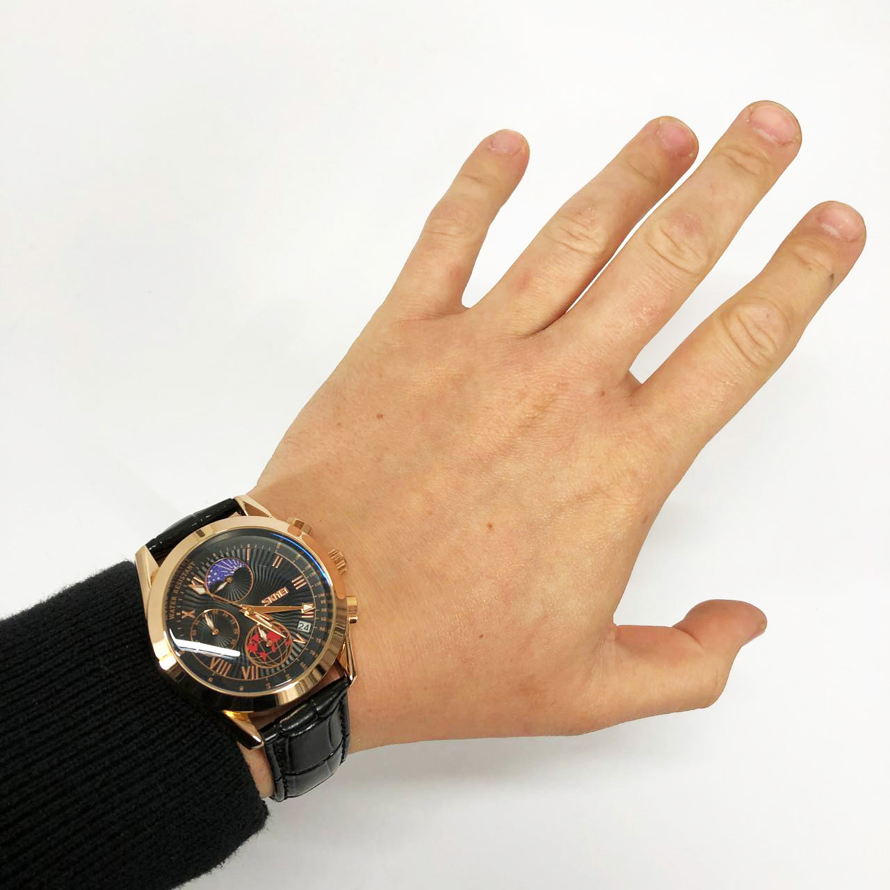 Годинники чоловічі класика годинники наручні чоловічі стрілочні SKMEI наручні MI-77, фото 1