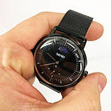 Модні чоловічі кварцові наручні годинники SKMEI 9245BK, Сталеві чоловічі кварцові годинники TX-93, фото 7