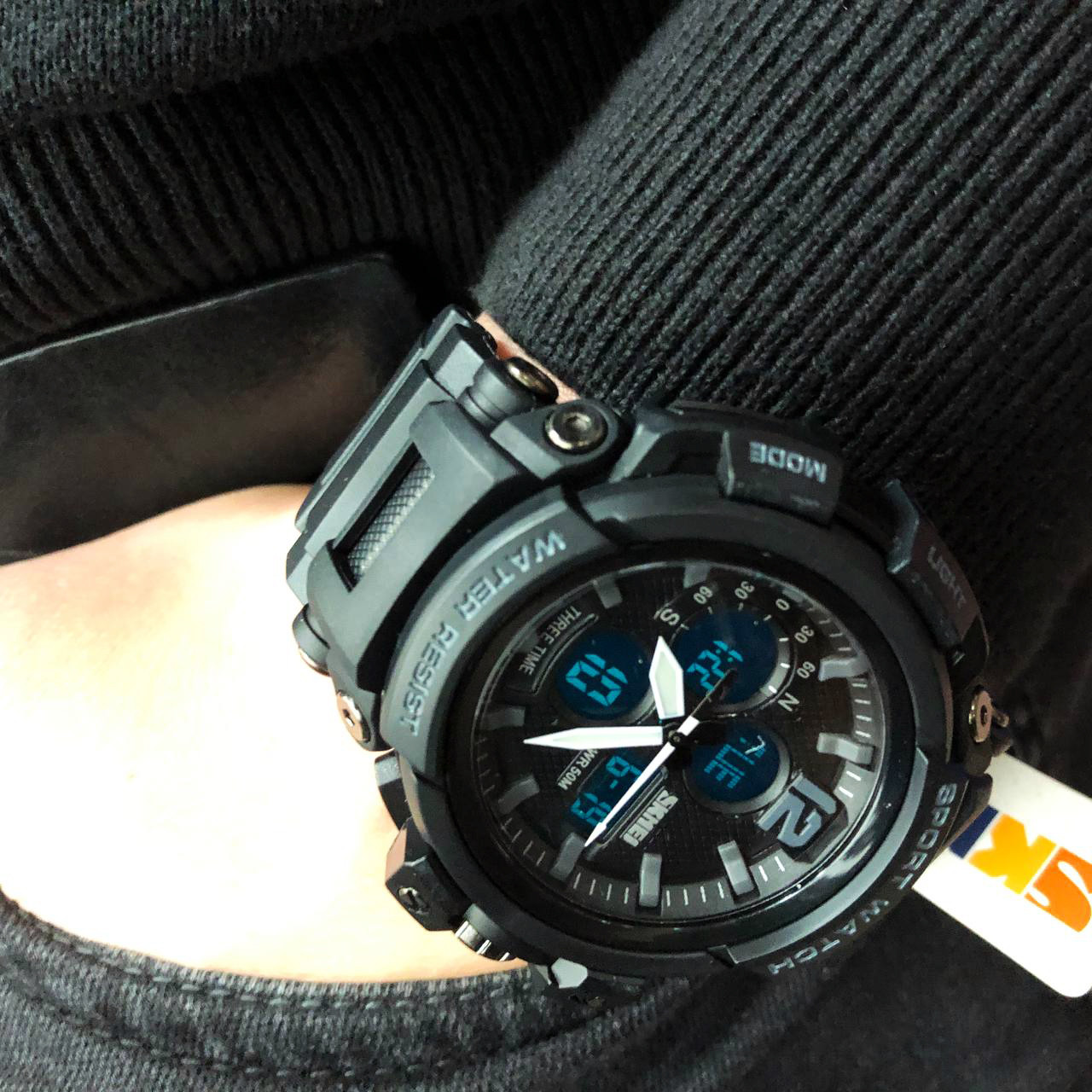 Годинники для походів, Чоловічі водонепроникні спортивні наручні годинники skmei Протиударні XL-17, фото 1