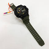 Чоловічі годинники для риболовлі SKMEI 1520AG ARMY GREEN, Годинники спортивні багатофункціональні VA-62, фото 9