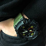 Чоловічі годинники для риболовлі SKMEI 1520AG ARMY GREEN, Годинники спортивні багатофункціональні VA-62, фото 2