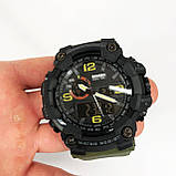 Чоловічі годинники для риболовлі SKMEI 1520AG ARMY GREEN, Годинники спортивні багатофункціональні VA-62, фото 7