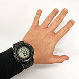 Чоловічі годинники з пластиковим ремінцем, Надійні чоловічі наручні годинники Водонепроникні XC-33, фото 5