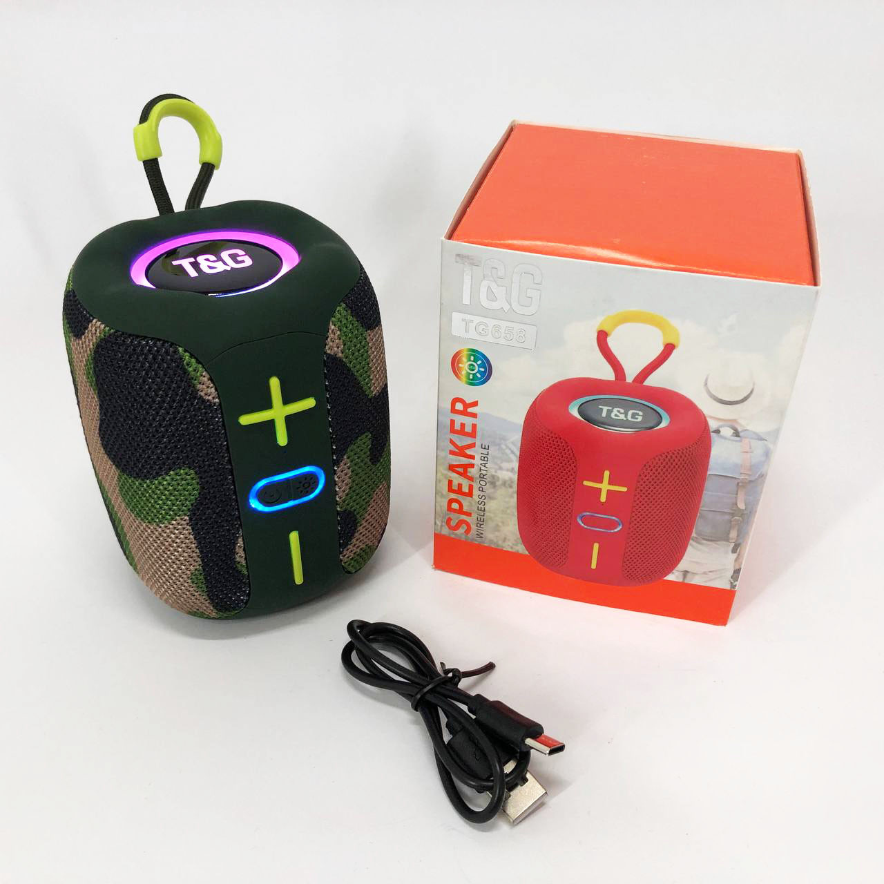 Колонка на акумуляторі маленька TG658, Переносна колонка для вечірки Хороша для музики DJ-55, фото 1