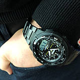 Наручні годинники на подарунок військовим SKMEI 1370BKWT, Водонепроникні годинники для риболовлі QU-93, фото 10