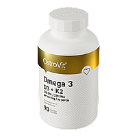 Omega 3 D3 + K2 OstroVit 90 капсул, фото 2