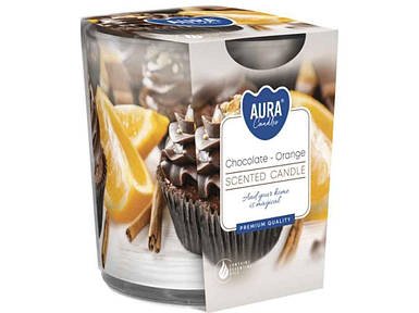 Свічка ароматизована у склі SN 72S Chocolate-Orange ТМ BISPOL BP