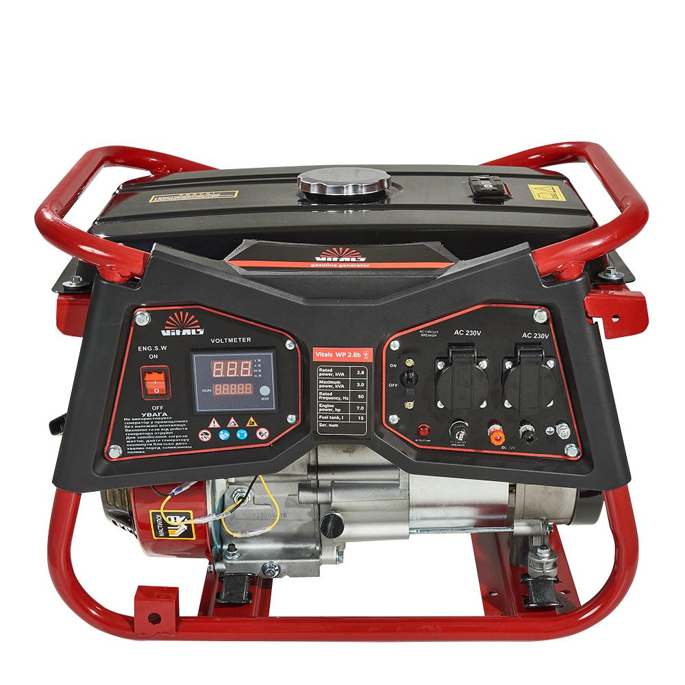 Генератор бензиновый 2.8/3.0 кВт Vitals WP 2.8b з мідною обмоткою+БЕЗКОШТОВНА ДОСТАВКА, фото 1