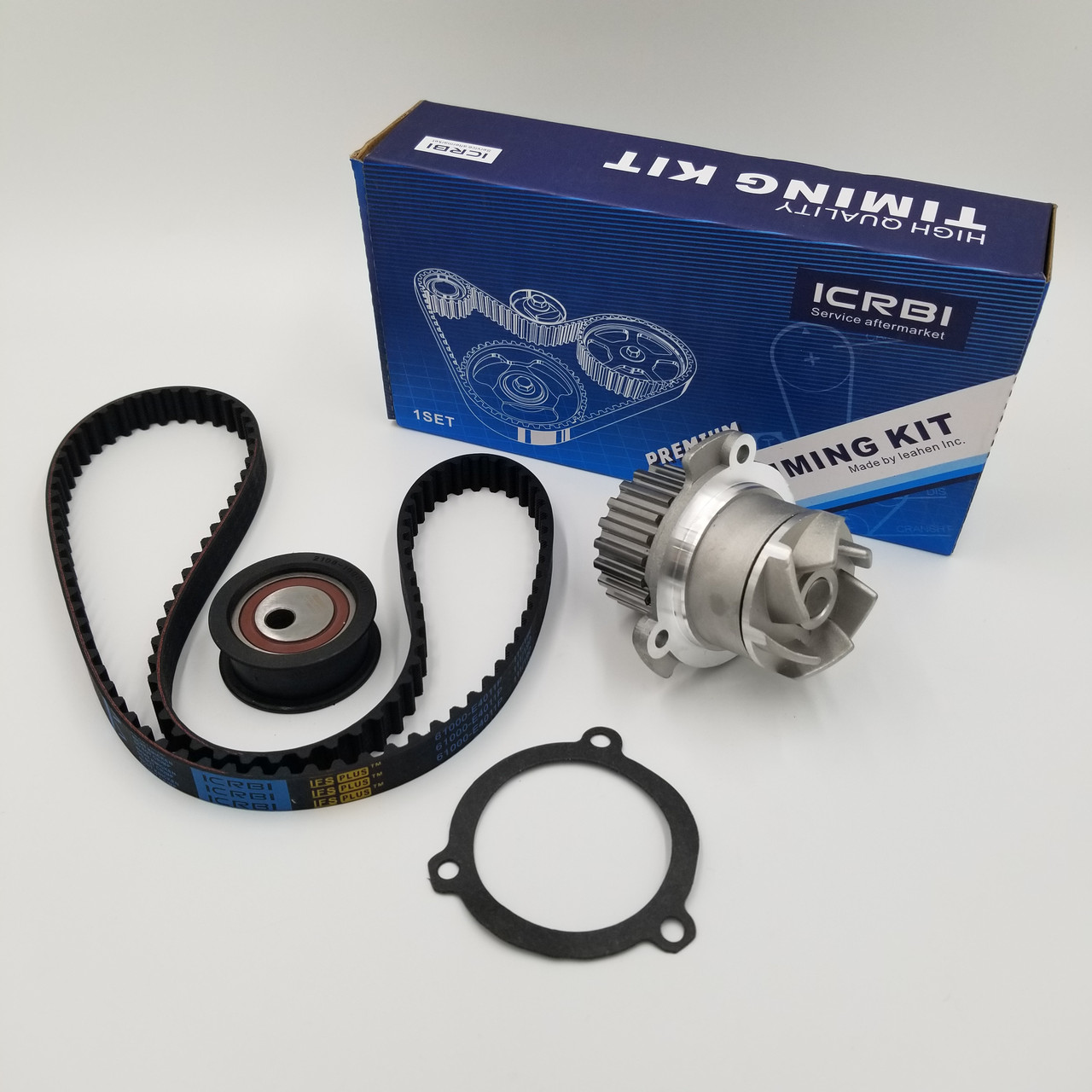 Комплект ременя ГРМ ВАЗ 2108 квадратні зубці (ремінь, ролик, помпа) CRB Корея