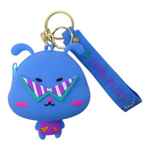 Гаманець-монетниця силіконова Зайка синій [tsi253736-TSI], фото 1