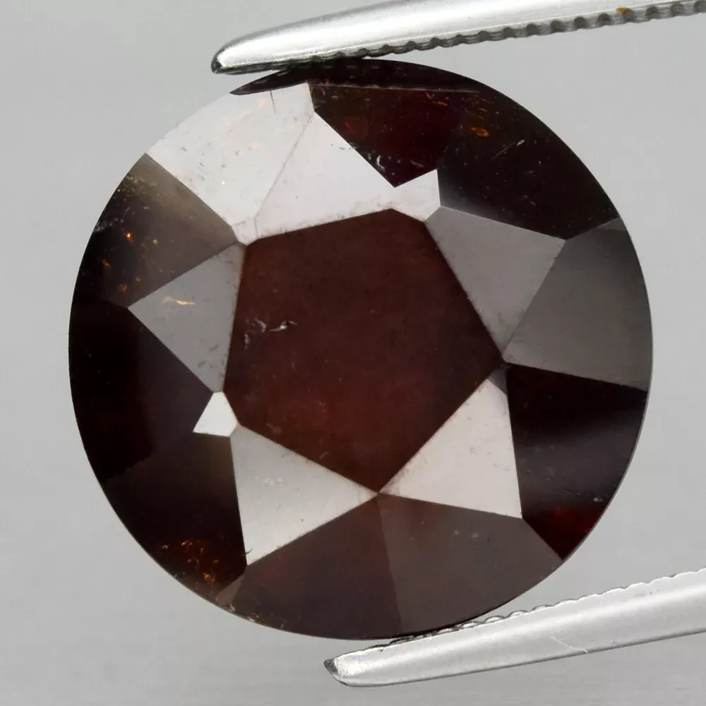 9.10  карат. Природний спесартин гранат круг 12 мм