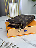 Жіночий гаманець Louis Vuitton коричневий Луї Віттон книжка, фото 4