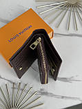 Жіночий гаманець Louis Vuitton коричневий Луї Віттон книжка, фото 7