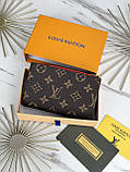 Жіночий гаманець Louis Vuitton коричневий Луї Віттон книжка, фото 2
