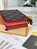 Жіночий гаманець Louis Vuitton коричневий Луї Віттон книжка, фото 3