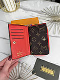 Жіночий гаманець Louis Vuitton коричневий Луї Віттон книжка, фото 5