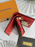 Жіночий гаманець Louis Vuitton коричневий Луї Віттон книжка, фото 7
