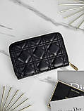 Гаманець Dior жіночий Гаманець Діор чорний із написом, фото 5