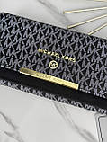 Гаманець Michael Kors великий подвійний Мішал Корс жіночий чорний, фото 2