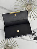 Гаманець Michael Kors великий подвійний Мішал Корс жіночий чорний, фото 5