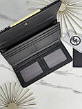 Гаманець Michael Kors великий подвійний Мішал Корс жіночий чорний, фото 6