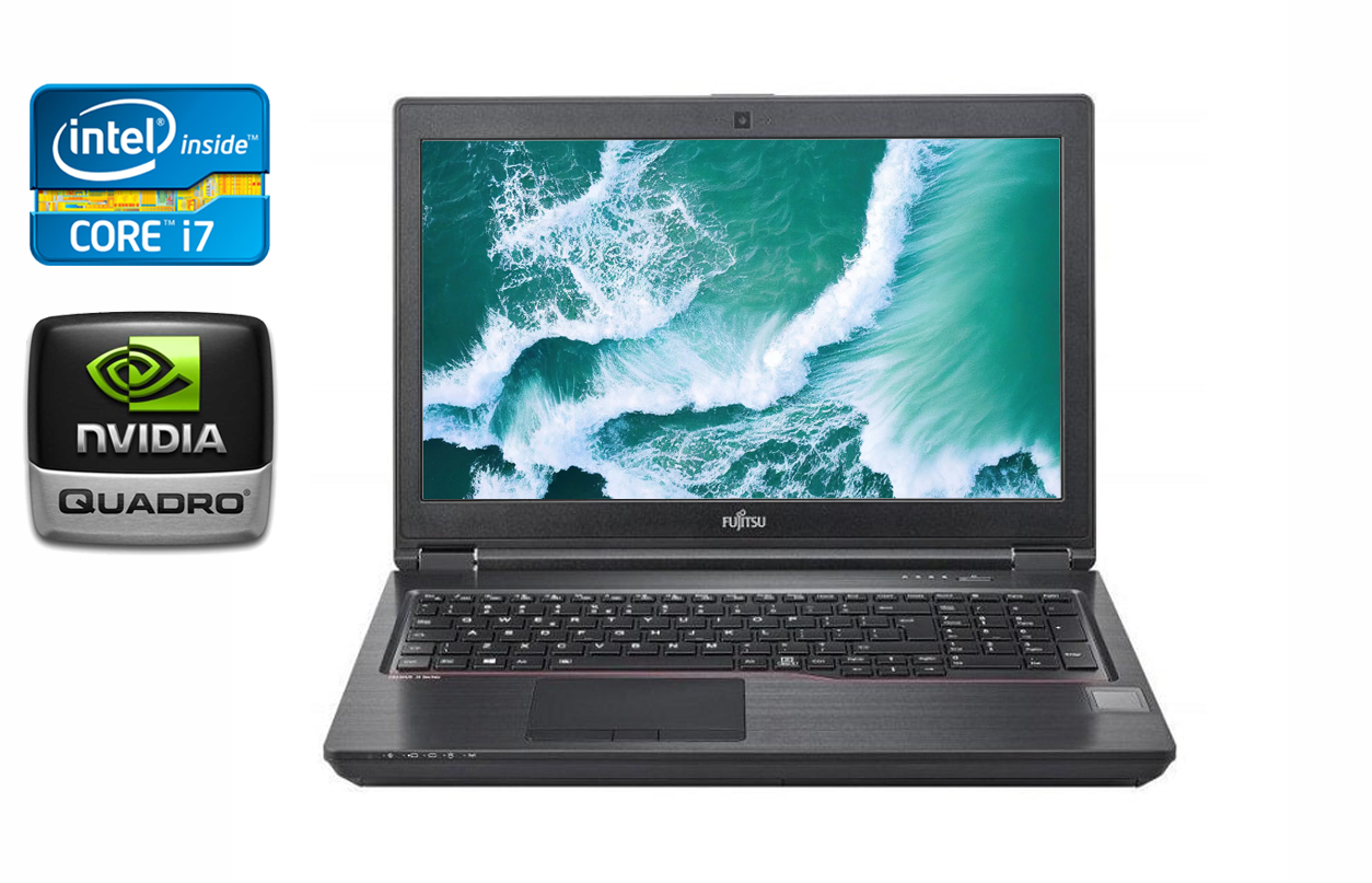 Ноутбук Fujitsu Celsius H780/ 15.6" (1920x1080)/ Core i7-8750H/ 32 GB RAM/ 512 GB SSD/ Quadro P600 4GB