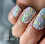 Гель-лак Saga Galaxy Glitter № 9 прозорий з голографічними молочними глітерними частинками, фото 2