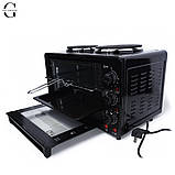 Комбінована електроплита з духовкою LB60003 (30 л, 3200 Вт, 2 конфорки), фото 2