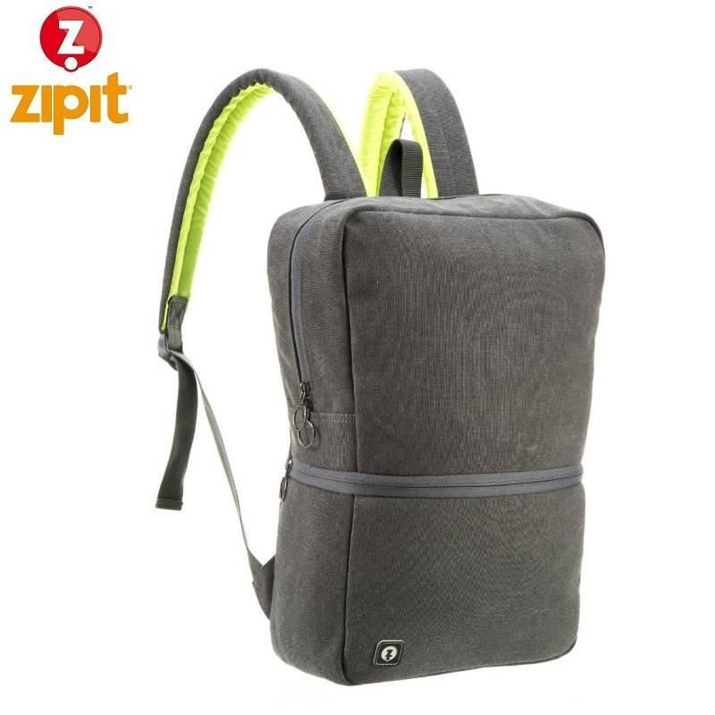 Стильний рюкзак REFLECTO, GREY & GREEN для підлітків ТМ ZIPIT Сірий з зеленим ZRFLC-WT