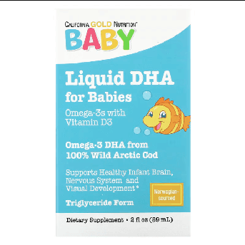 California Gold Nutrition Baby's DHA Omega-3 with Vitamin D3 59 ml