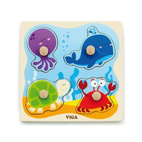 Розвиваючий пазл Морські мешканці від Viga Toys