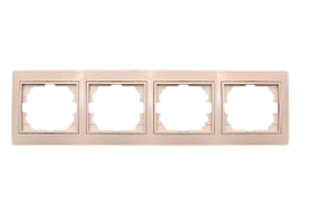 Рамка 4-секційна крем РК-1004