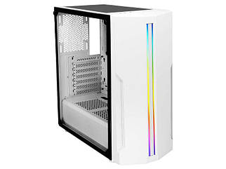 Корпус Midi-Tower без БЖ  Xilence X512.W.RGB (XG221)  (2x3.5"/2.5"+2x2.5", USB3.0 x2, Audio x1) (код 143094)