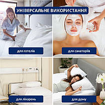 Чохол наволочка захисний 2 шт 70x70 см на подушку знімний з блискавкою IDEIA стьобаний білий мікрофібра, фото 6